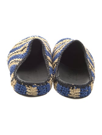 Marni Raffia Striped Mules