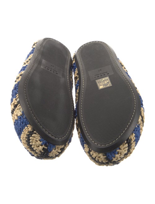 Marni Raffia Striped Mules