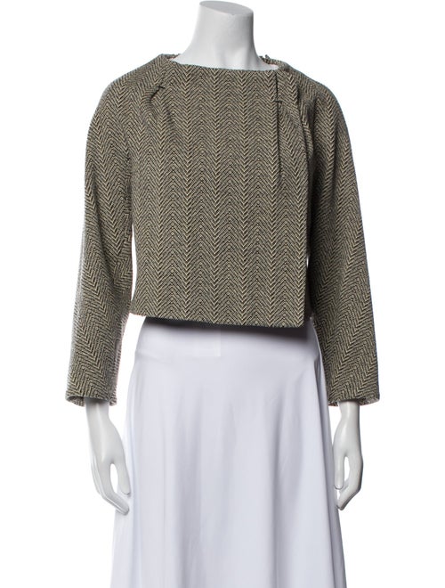 Marni Wool Tweed Pattern Evening Jacket