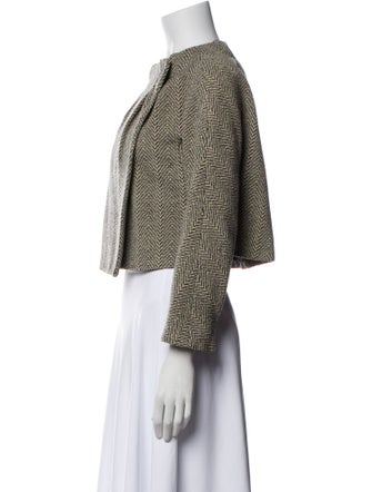 Marni Wool Tweed Pattern Evening Jacket