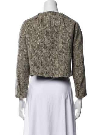 Marni Wool Tweed Pattern Evening Jacket