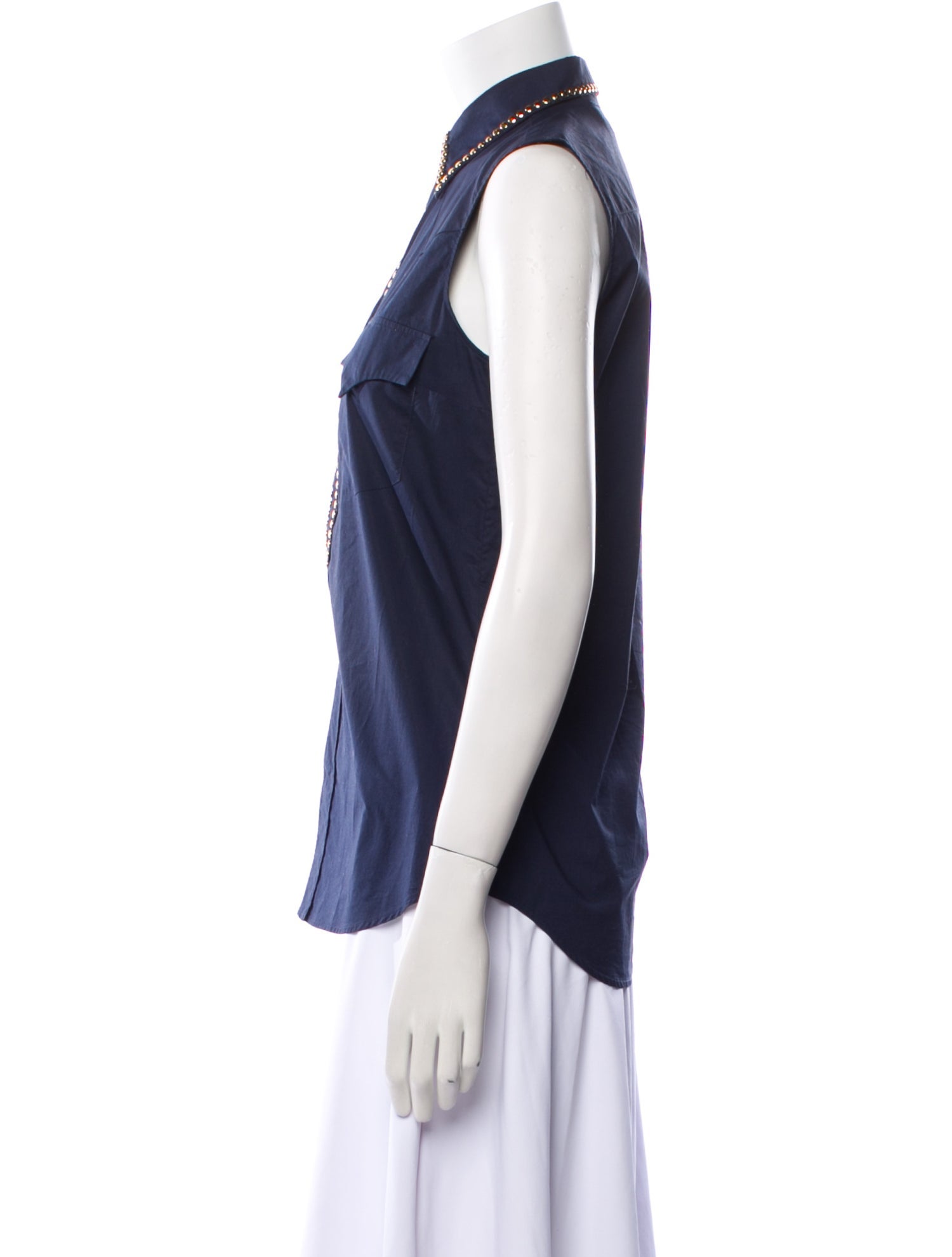 Marni Sleeveless Button-Up Top