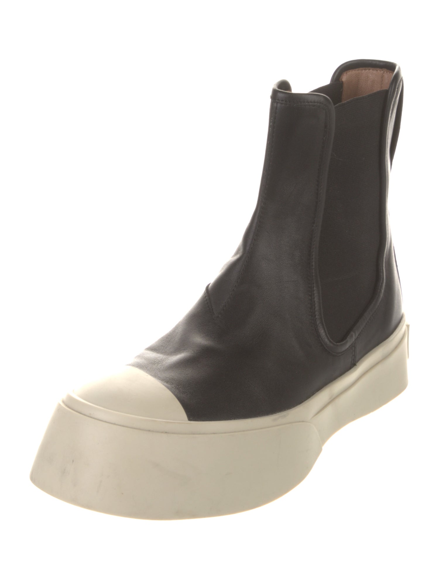 Marni Leather Chelsea Boots