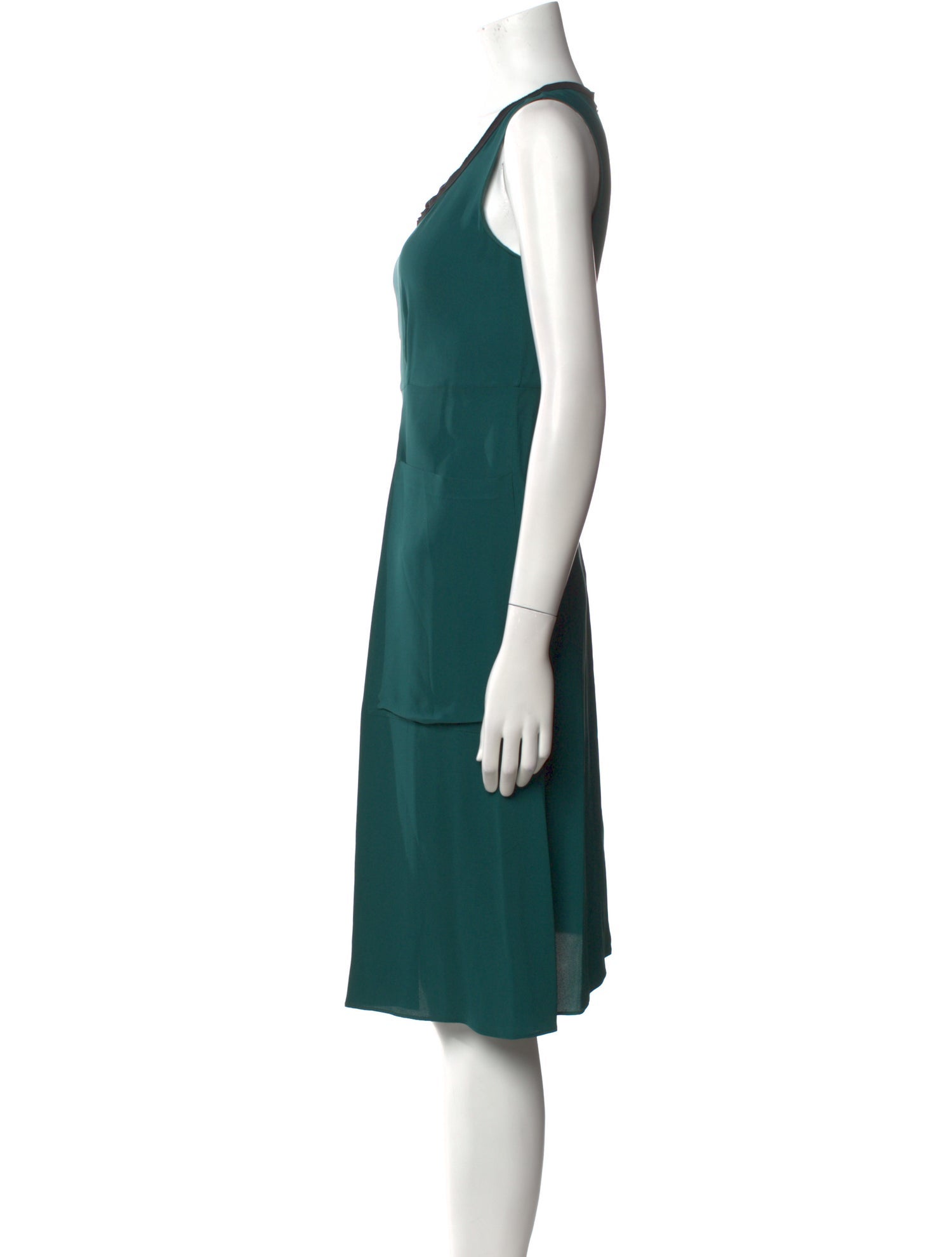 Marni Scoop Neck Midi Length Dress