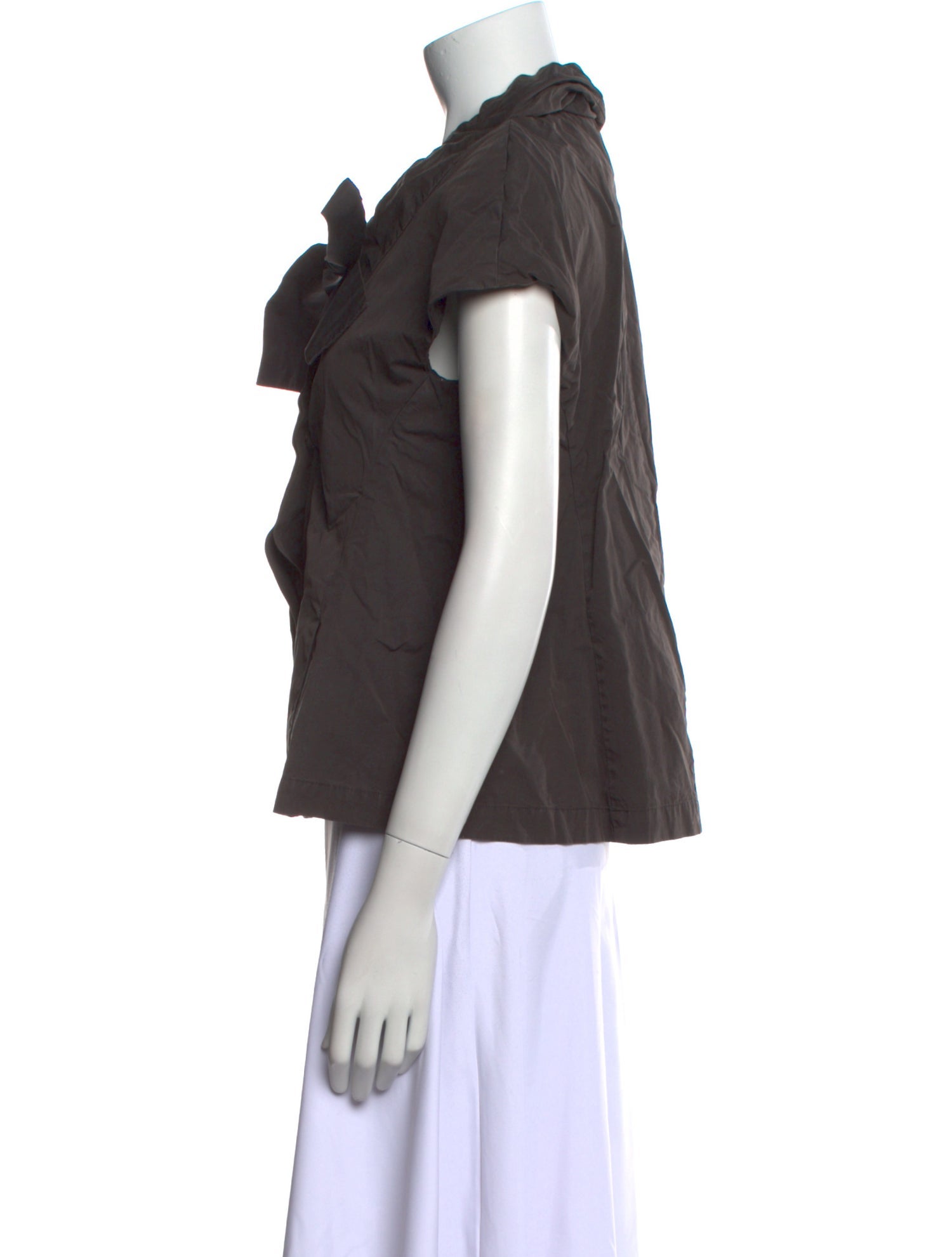 Marni Scoop Neck Short Sleeve Top