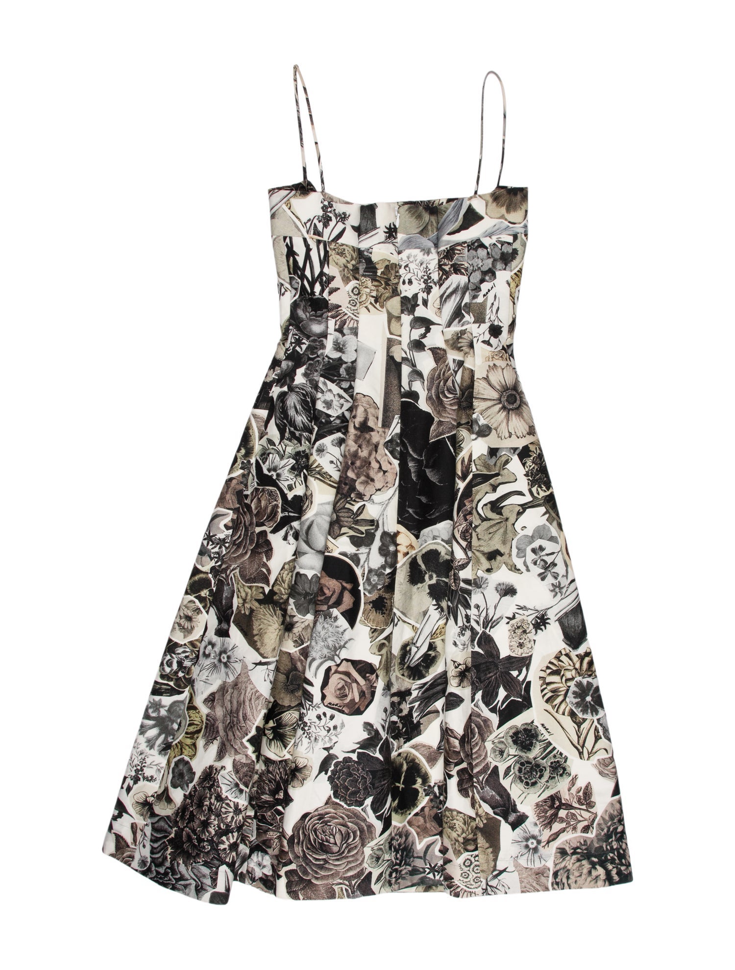 Marni Floral Print Midi Length Dress