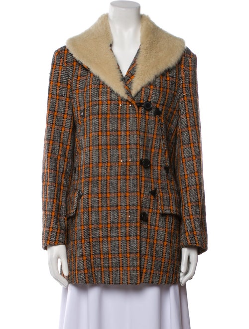 Marni Virgin Wool Tweed Pattern Coat