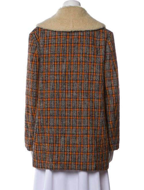 Marni Virgin Wool Tweed Pattern Coat