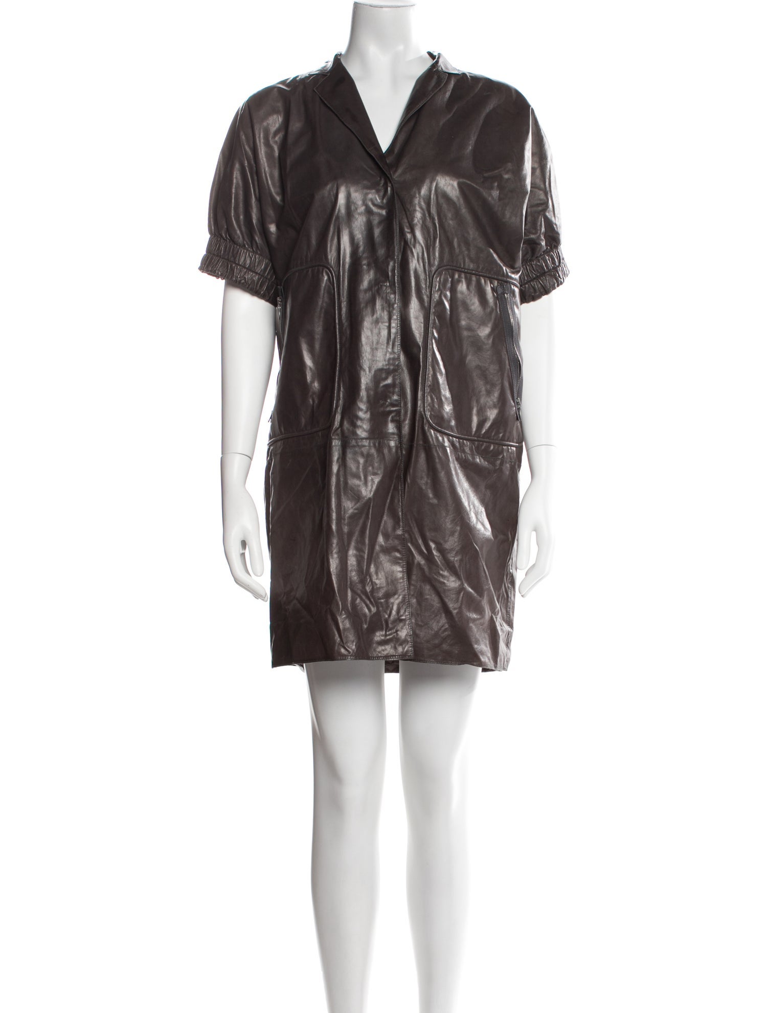 Marni Lambskin Mini Dress