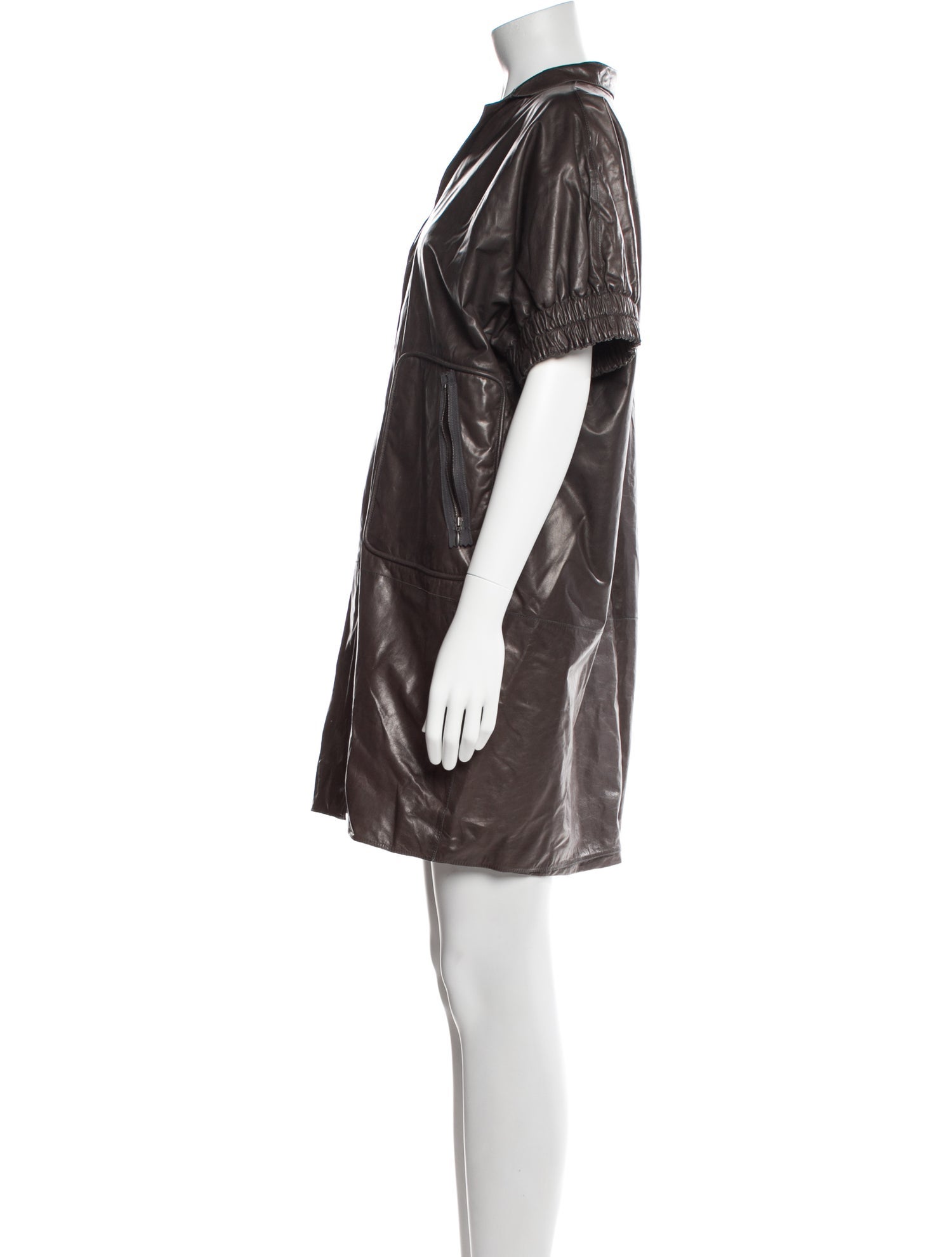 Marni Lambskin Mini Dress