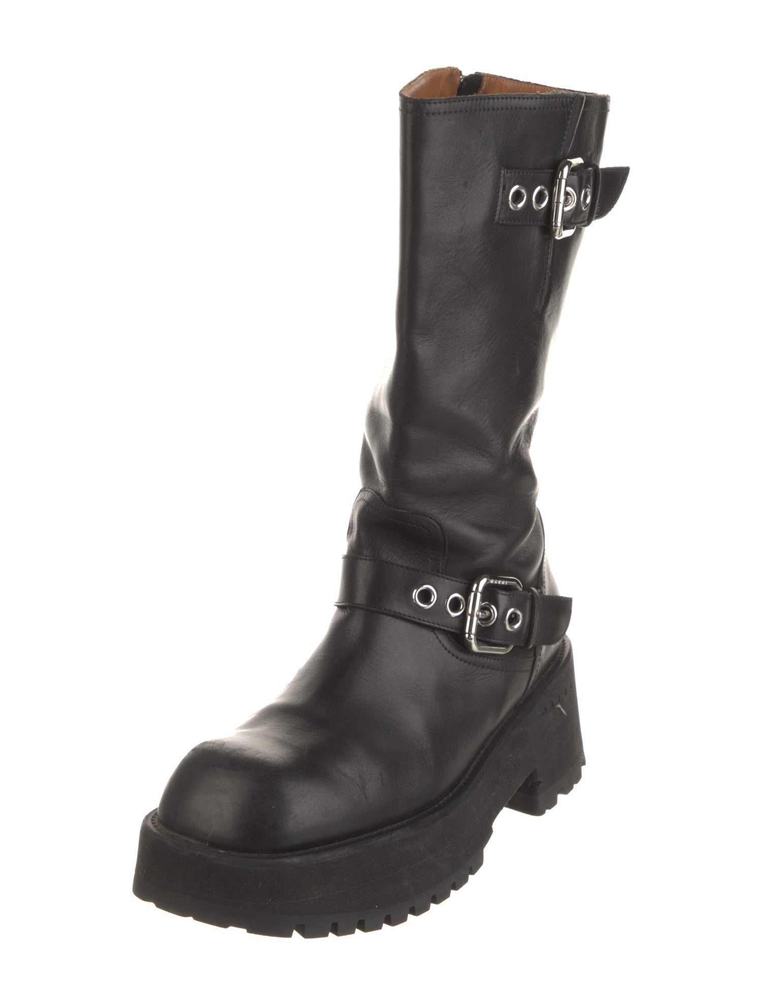 Marni Leather Moto Boots