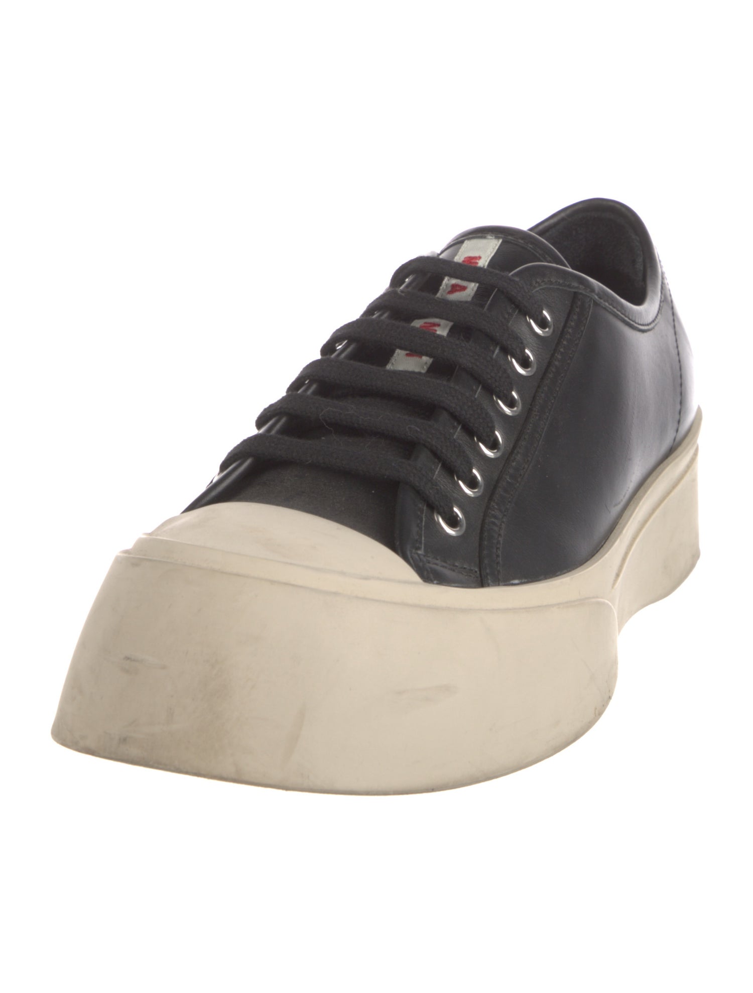 Marni Leather Colorblock Pattern Sneakers