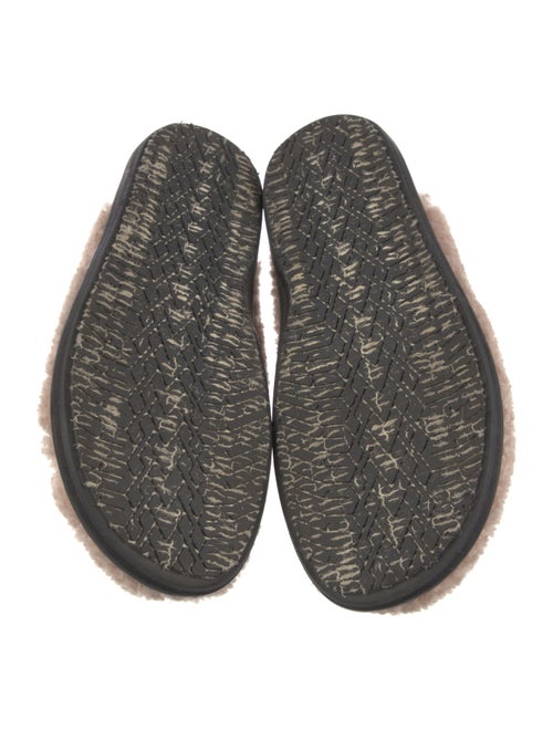 Marni Shearling Colorblock Pattern Slingback Flats