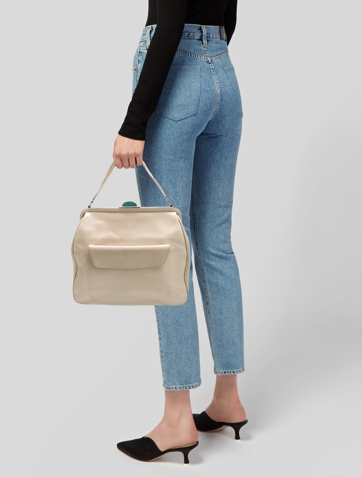 Marni Leather Top Handle Bag