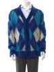 Marni Mohair Plaid Print Cardigan