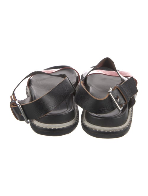 Marni Rubber Colorblock Pattern Slingback Sandals