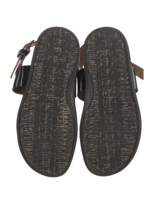 Marni Rubber Colorblock Pattern Slingback Sandals