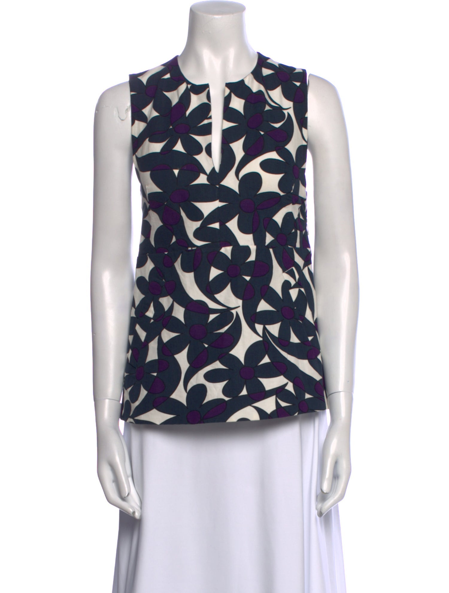 Marni Linen Printed Blouse