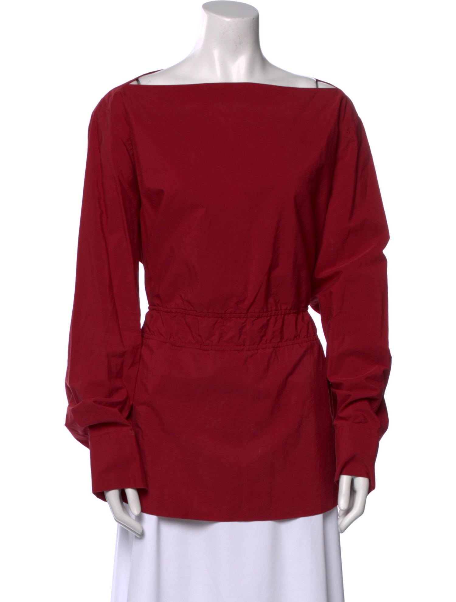 Marni Bateau Neckline Long Sleeve Blouse