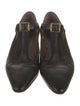 Marni Leather Grosgrain Trim Mules