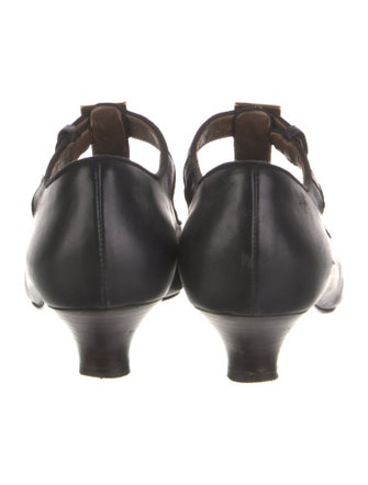Marni Leather Grosgrain Trim Mules