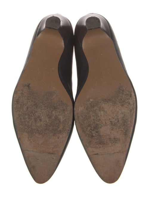 Marni Leather Grosgrain Trim Mules