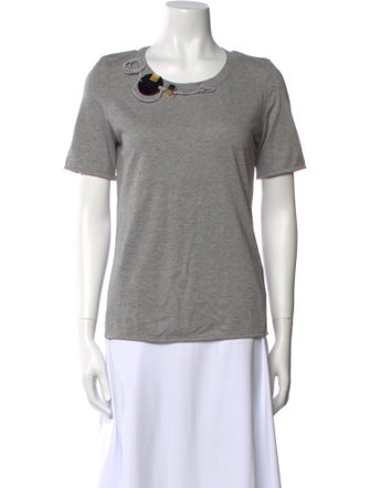 Marni Scoop Neck Short Sleeve T-Shirt