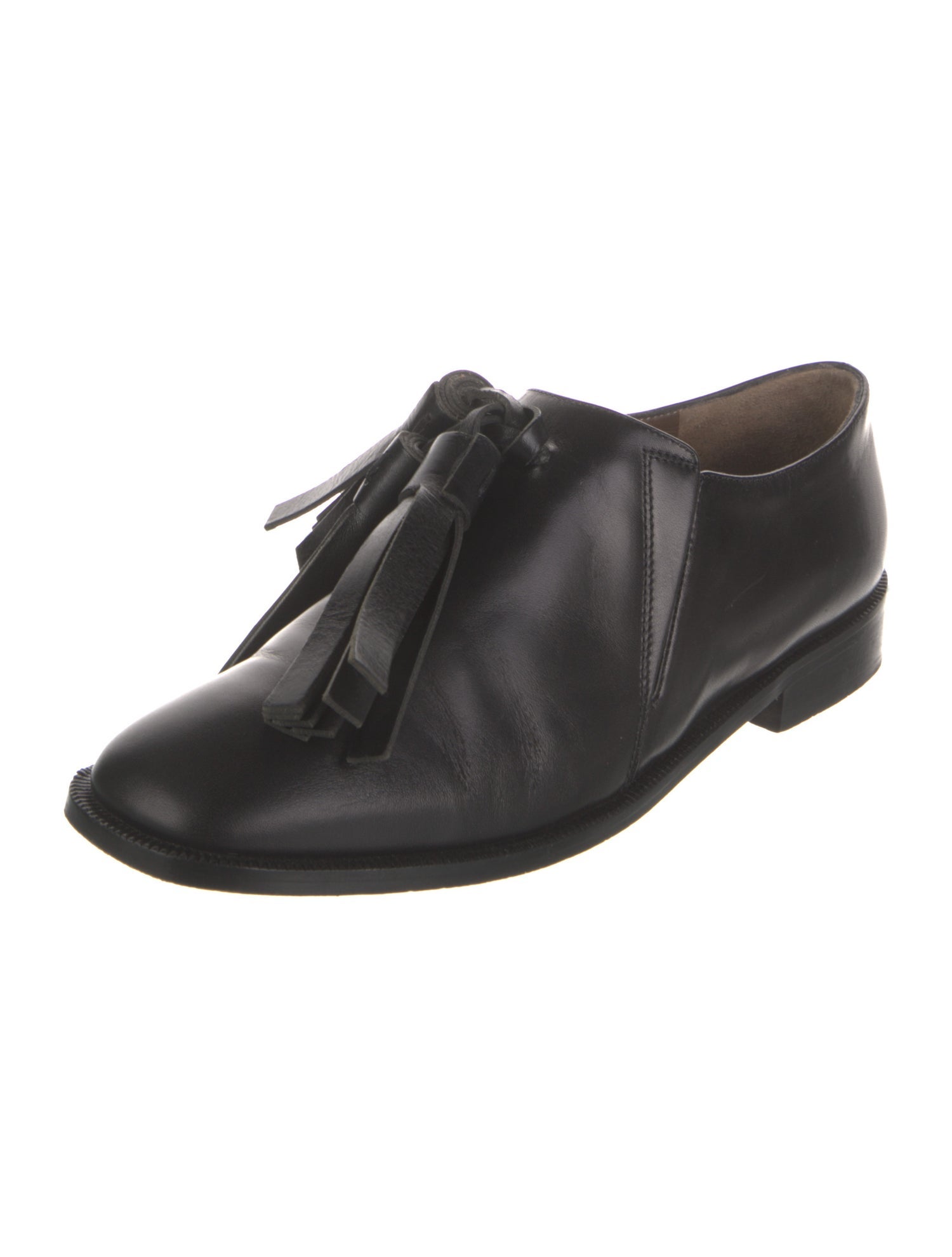 Marni Leather Tassel Accents Oxfords