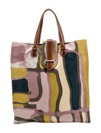 Marni Canvas Top Handle Bag