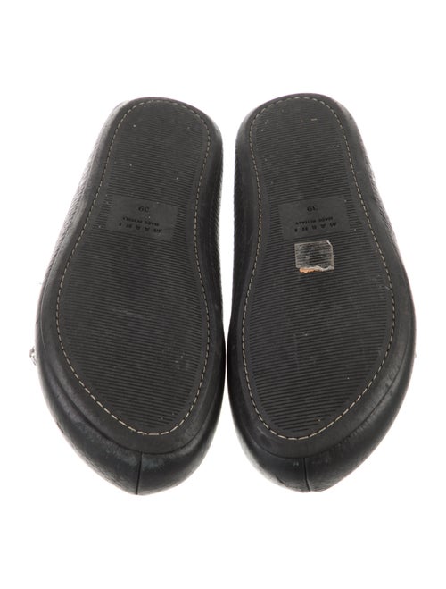 Marni Leather Crystal Embellishments Mules