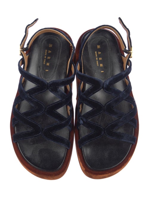 Marni Velvet Slingback Sandals