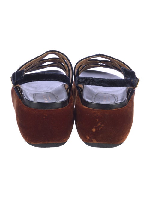 Marni Velvet Slingback Sandals
