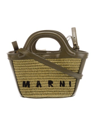 Marni Raffia Top Handle Bag