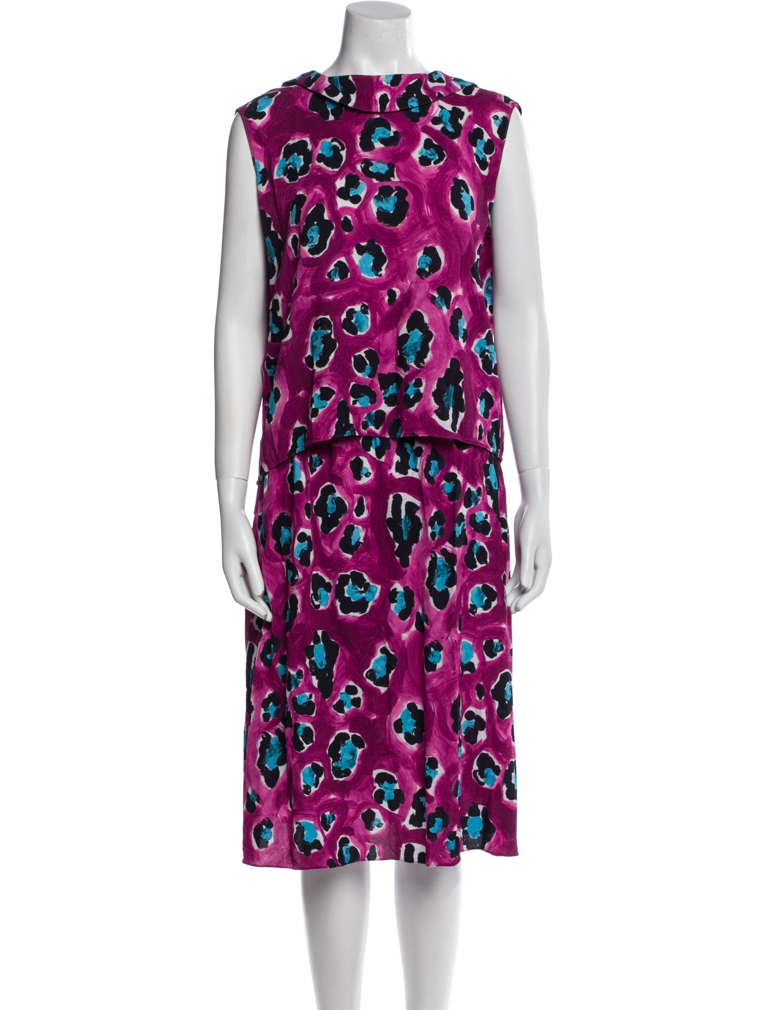 Marni Animal Print Skirt Set