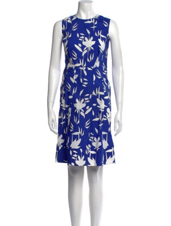 Marni Floral Print Knee-Length Dress