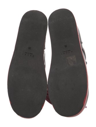 Marni Patent Leather Tassel Accents Lace-Up Boots