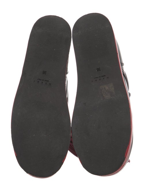 Marni Patent Leather Tassel Accents Lace-Up Boots