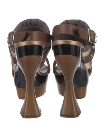 Marni Leather Slingback Sandals