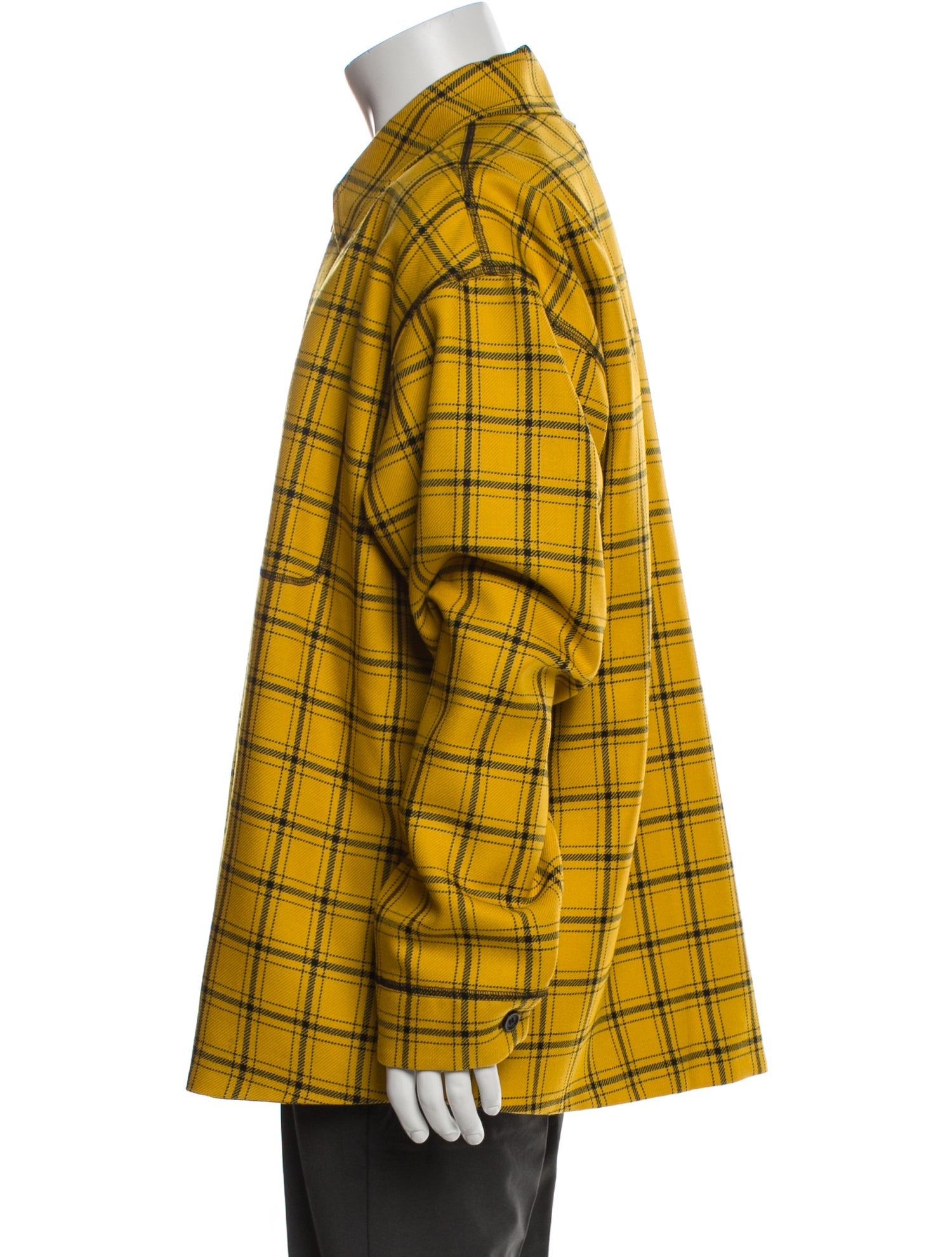 Marni Wool Plaid Print Trucker Jacket