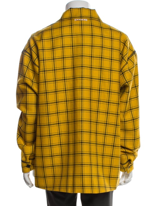 Marni Wool Plaid Print Trucker Jacket