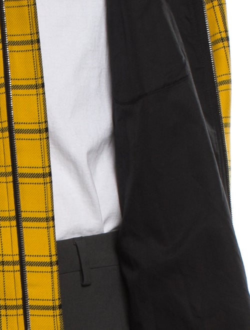 Marni Wool Plaid Print Trucker Jacket