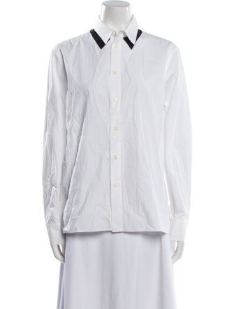 Marni Long Sleeve Button-Up Top
