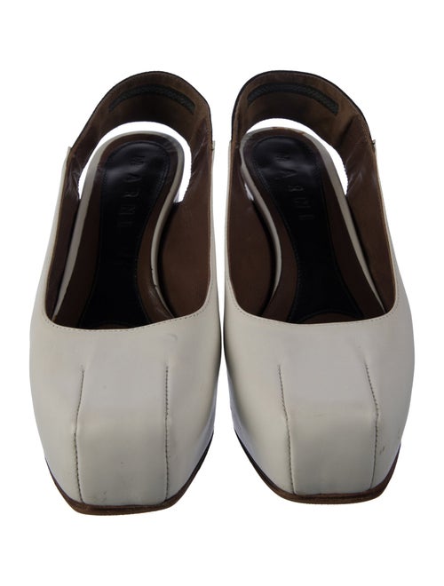 Marni Leather Slingback Pumps