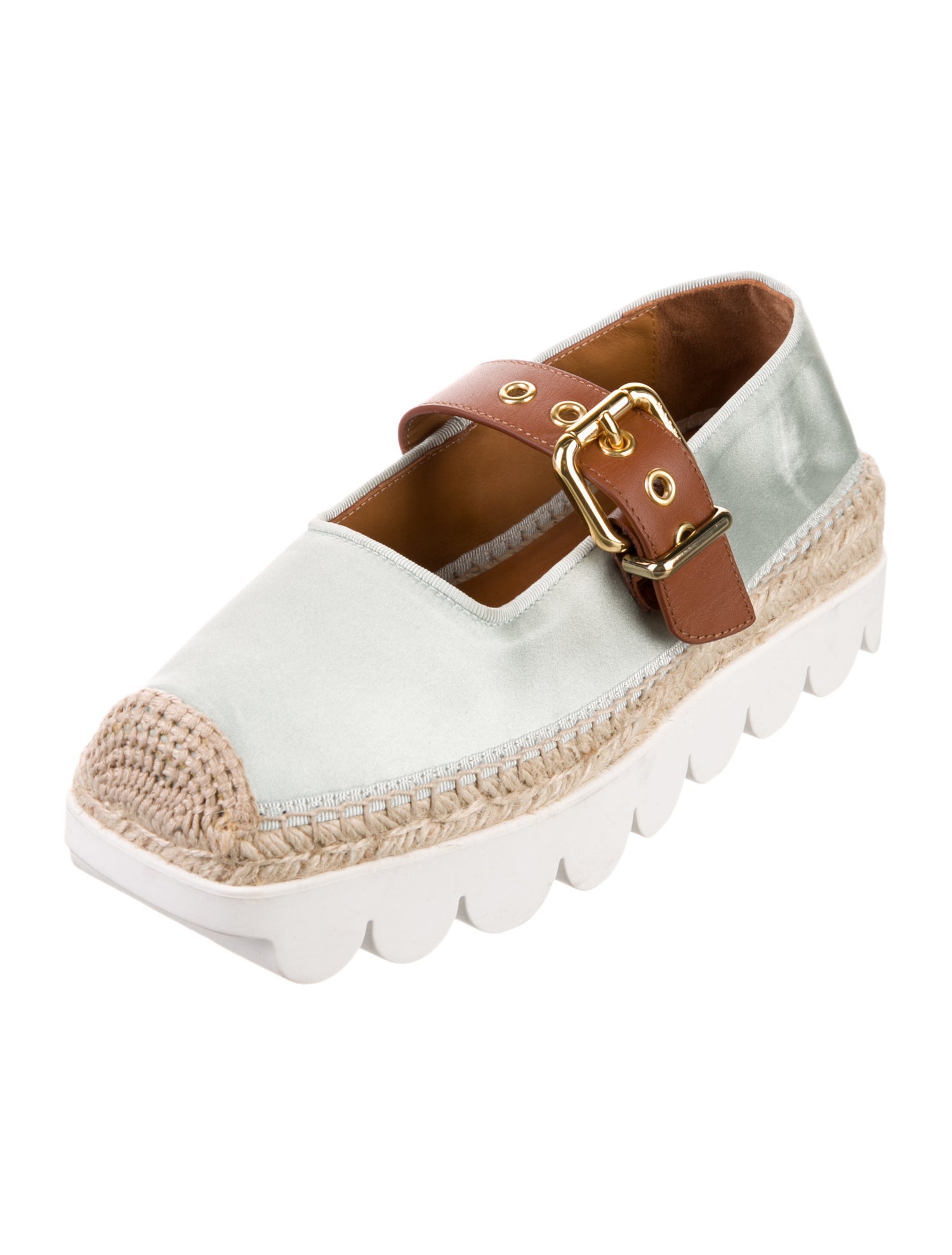 Marni Satin Colorblock Pattern T-Strap Pumps