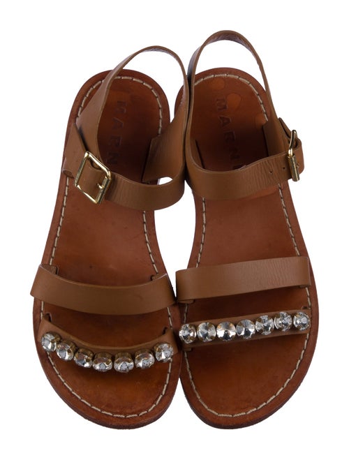 Marni Leather Slingback Flats