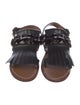 Marni Leather Crystal Embellishments Gladiator Sandals