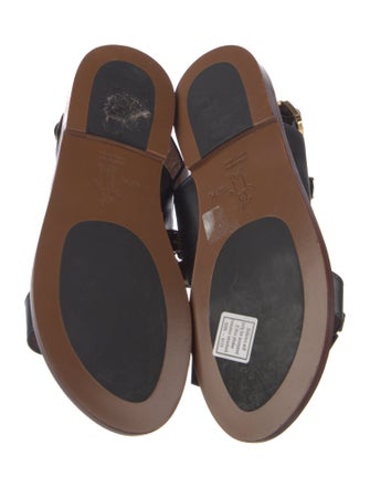 Marni Leather Crystal Embellishments Gladiator Sandals