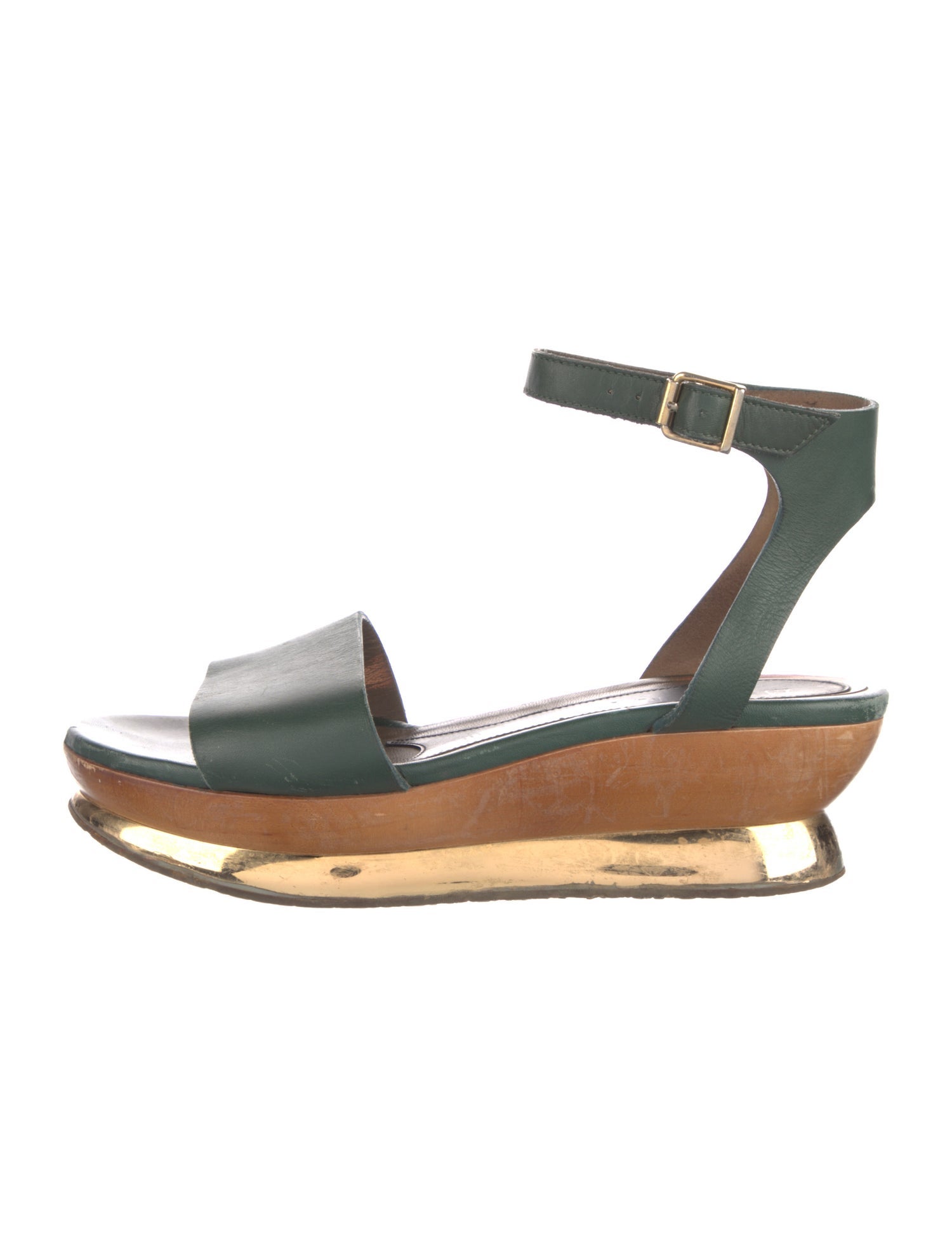 Marni Leather Slingback Pumps