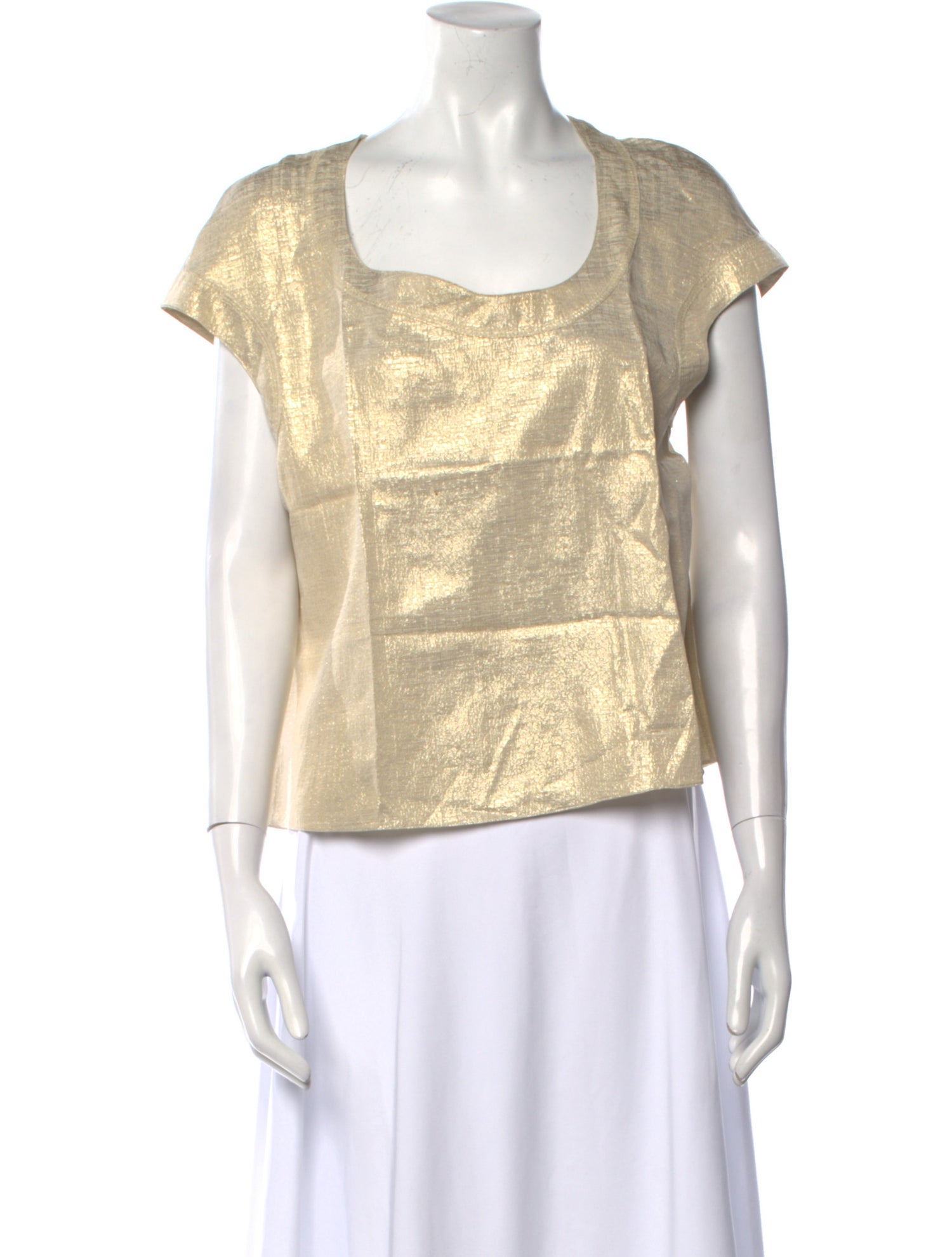 Marni Silk Square Neckline Top