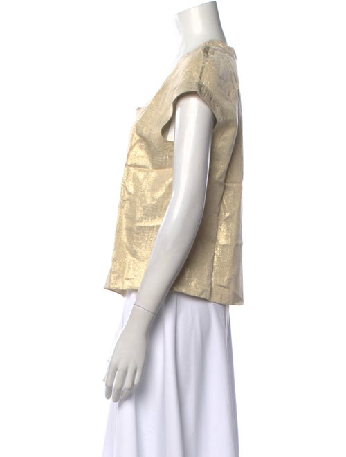 Marni Silk Square Neckline Top